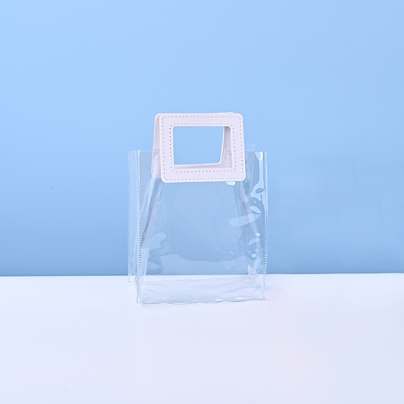 Square Handle Clear Handbag 3
