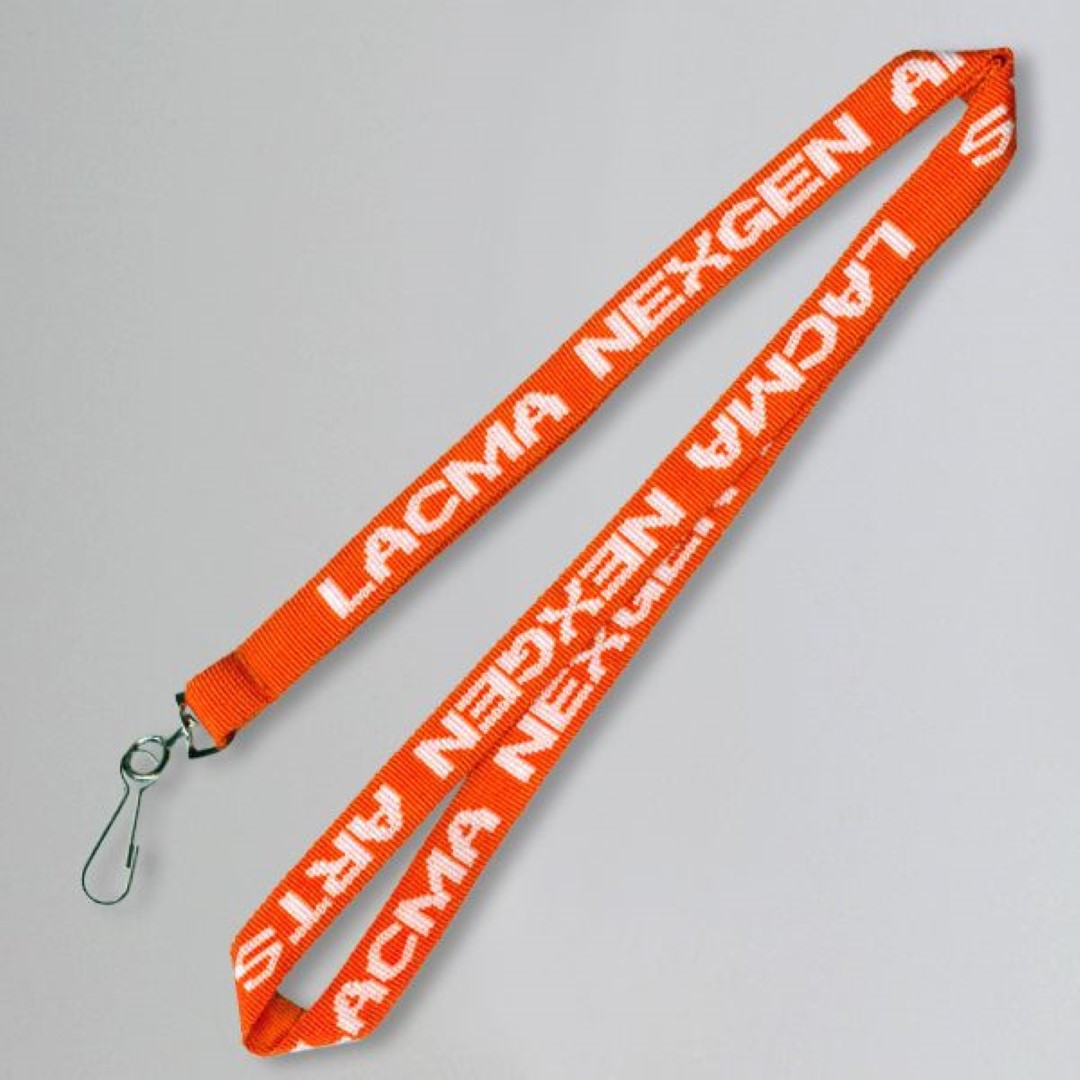 Custom Printed Woven Lanyard with Deluxe Metal Hook 2