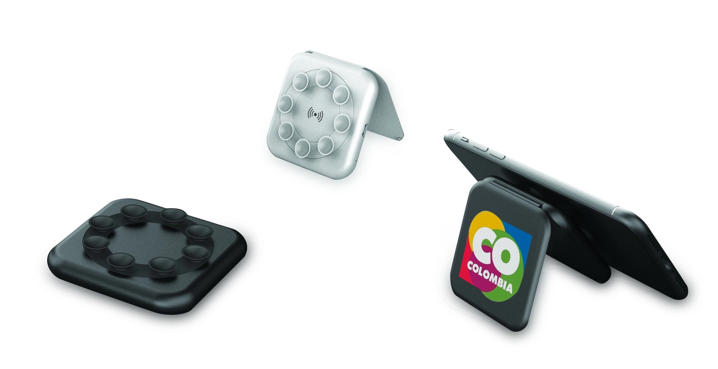 All In One QI Wireless Charger & Phone Stand with Suction 2