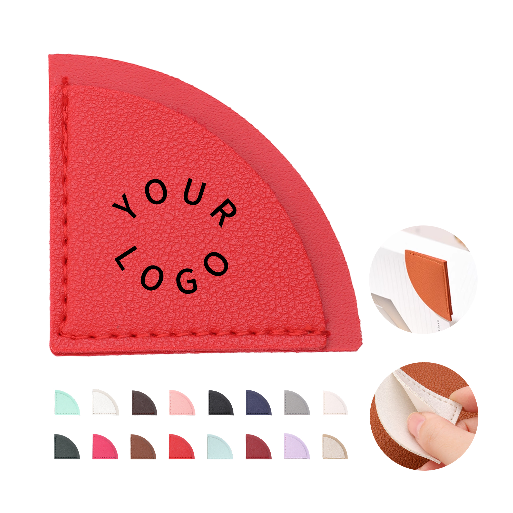 PU Leather Triangle Corner Page Book Mark 17