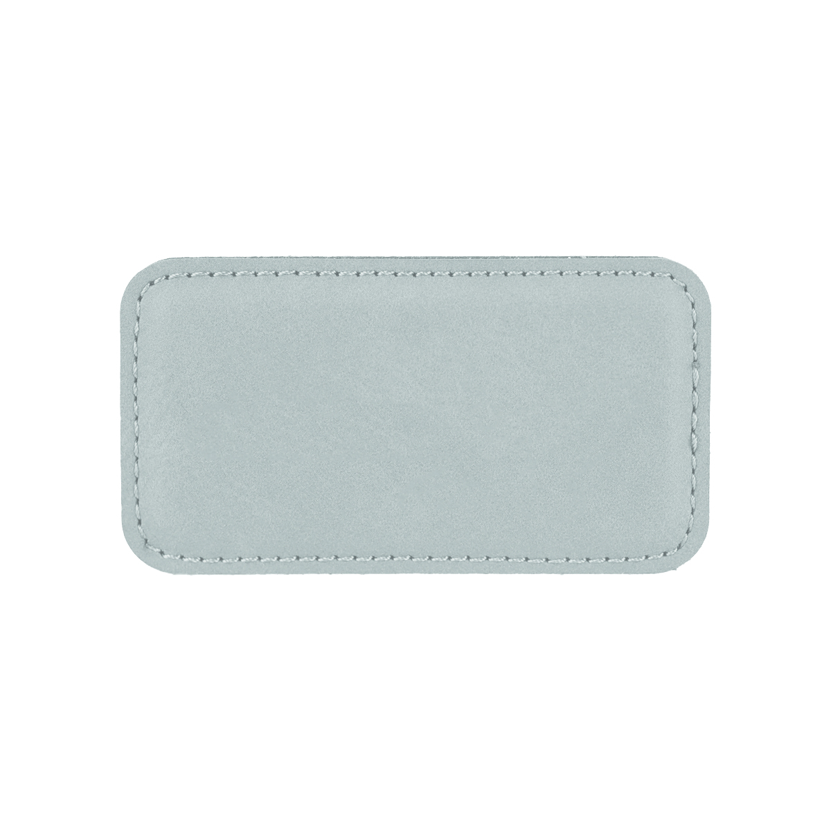3 1/4" x 1 3/4" Gray Leatherette Badge w/ Magnet 3