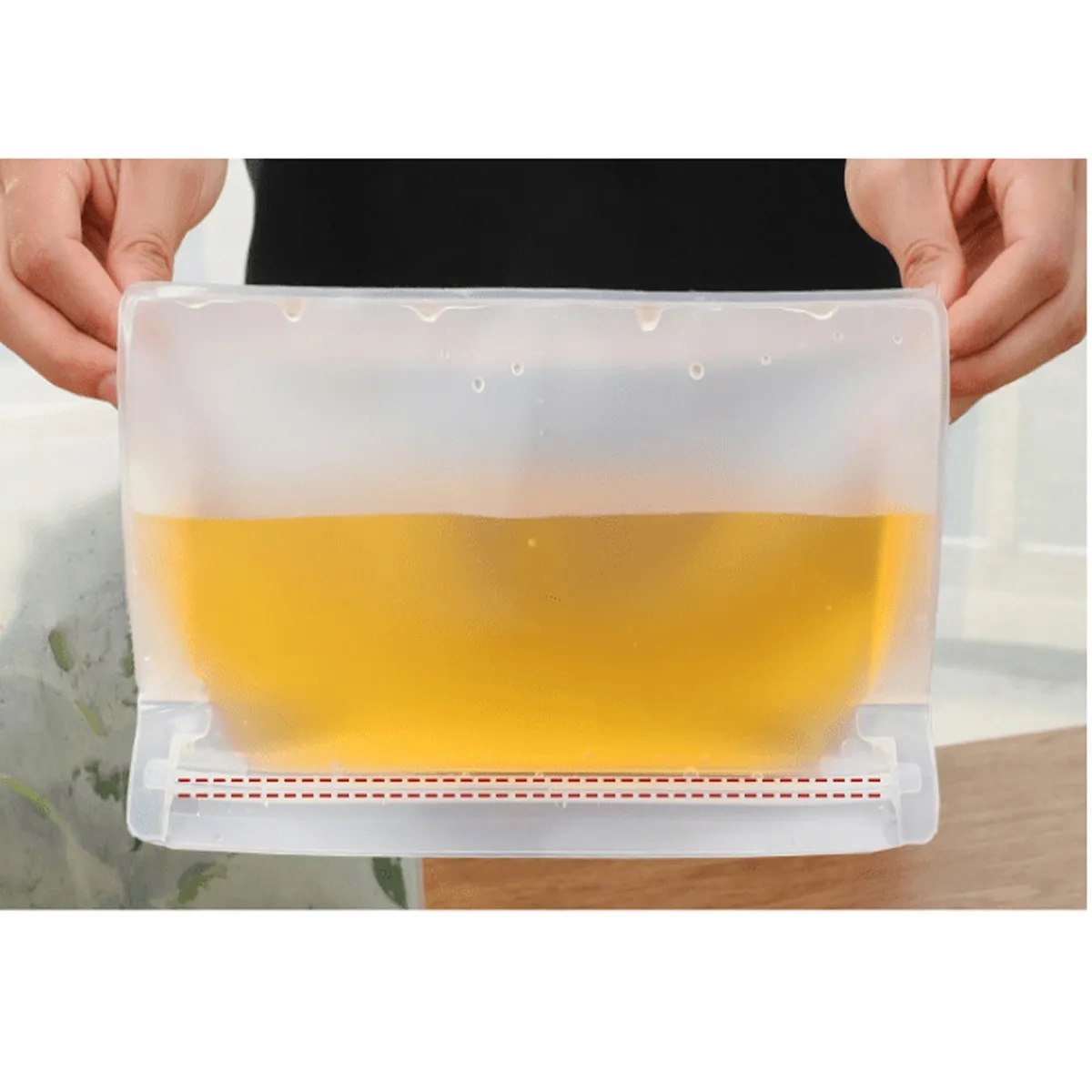 BPA-Free Leakproof Reusable Freezer Bags for Food Storage 5