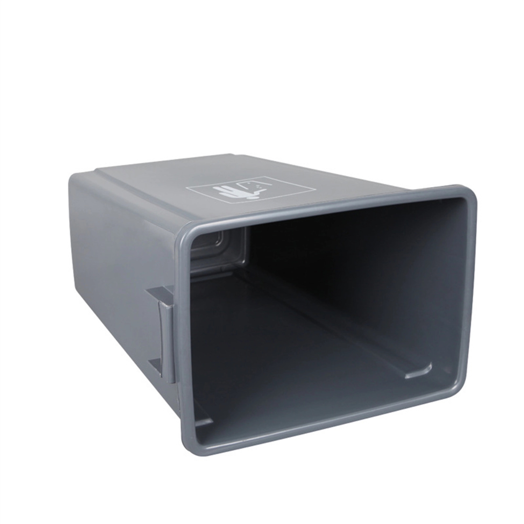 13 Gallon Square Plastic Dustbin with Lid 3