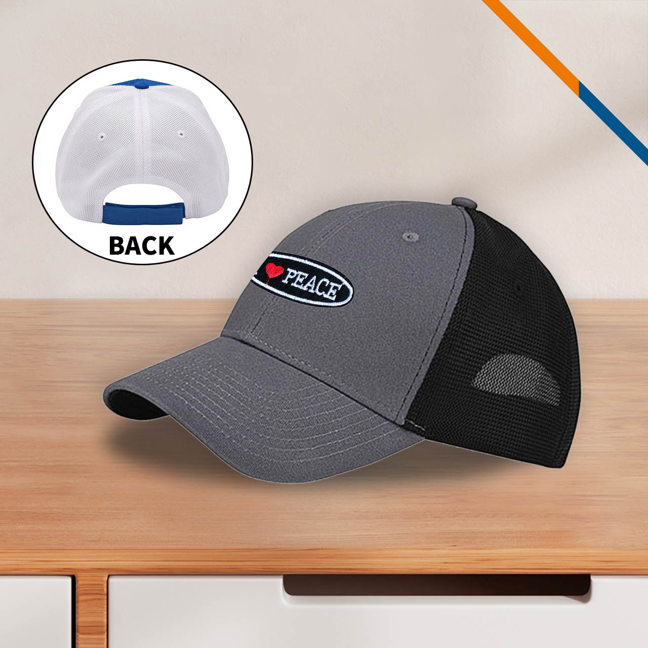 AirTrux Deluxe Brushed Cotton Twill Trucker Performance Cap 4