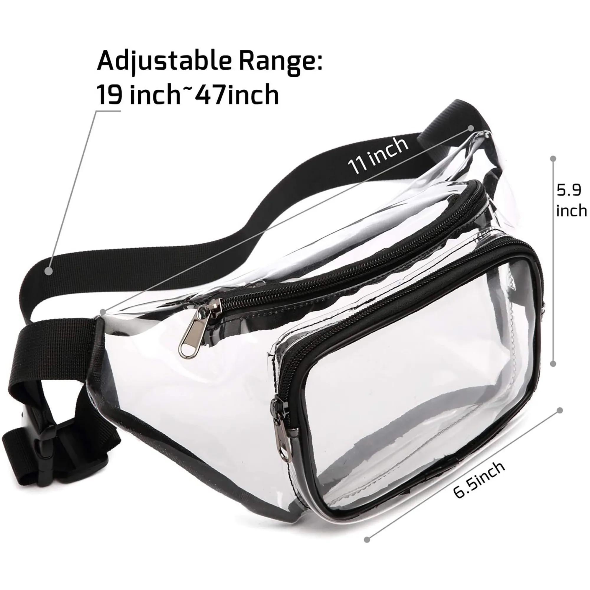 Clear Purse Transparent Adjustable Belt Bag 3