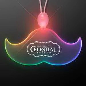 Acrylic Mustache Shape Necklace with LED 12