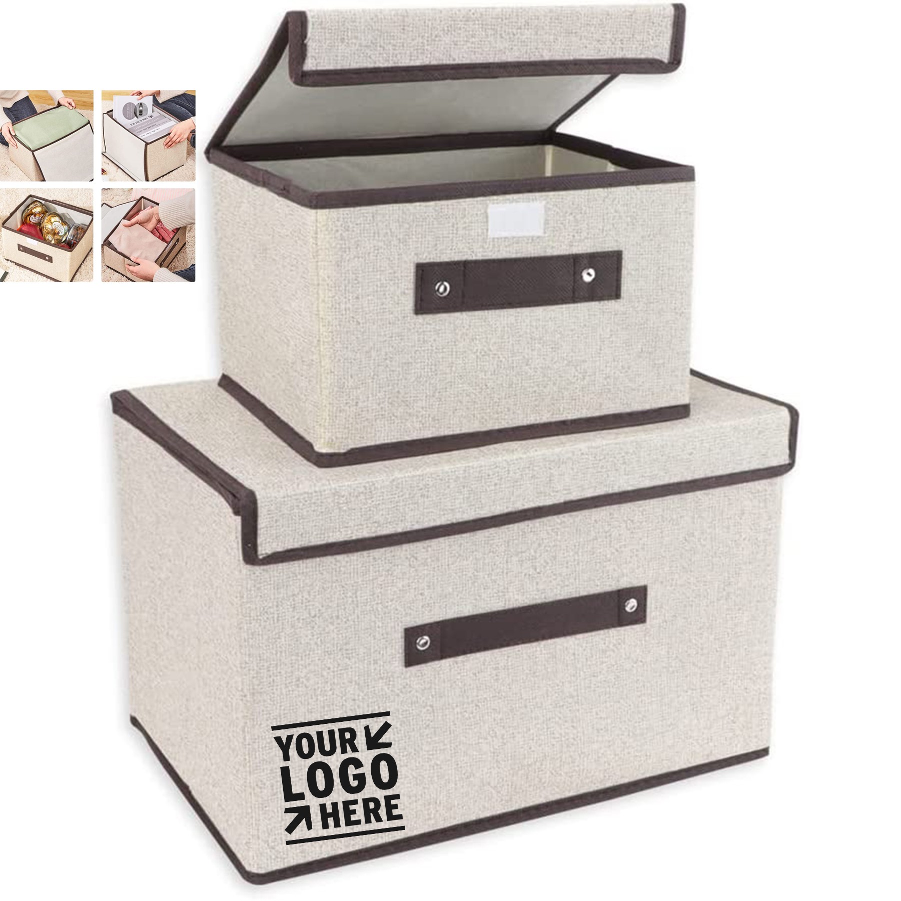 2 Pack Foldable Storage Boxes 1