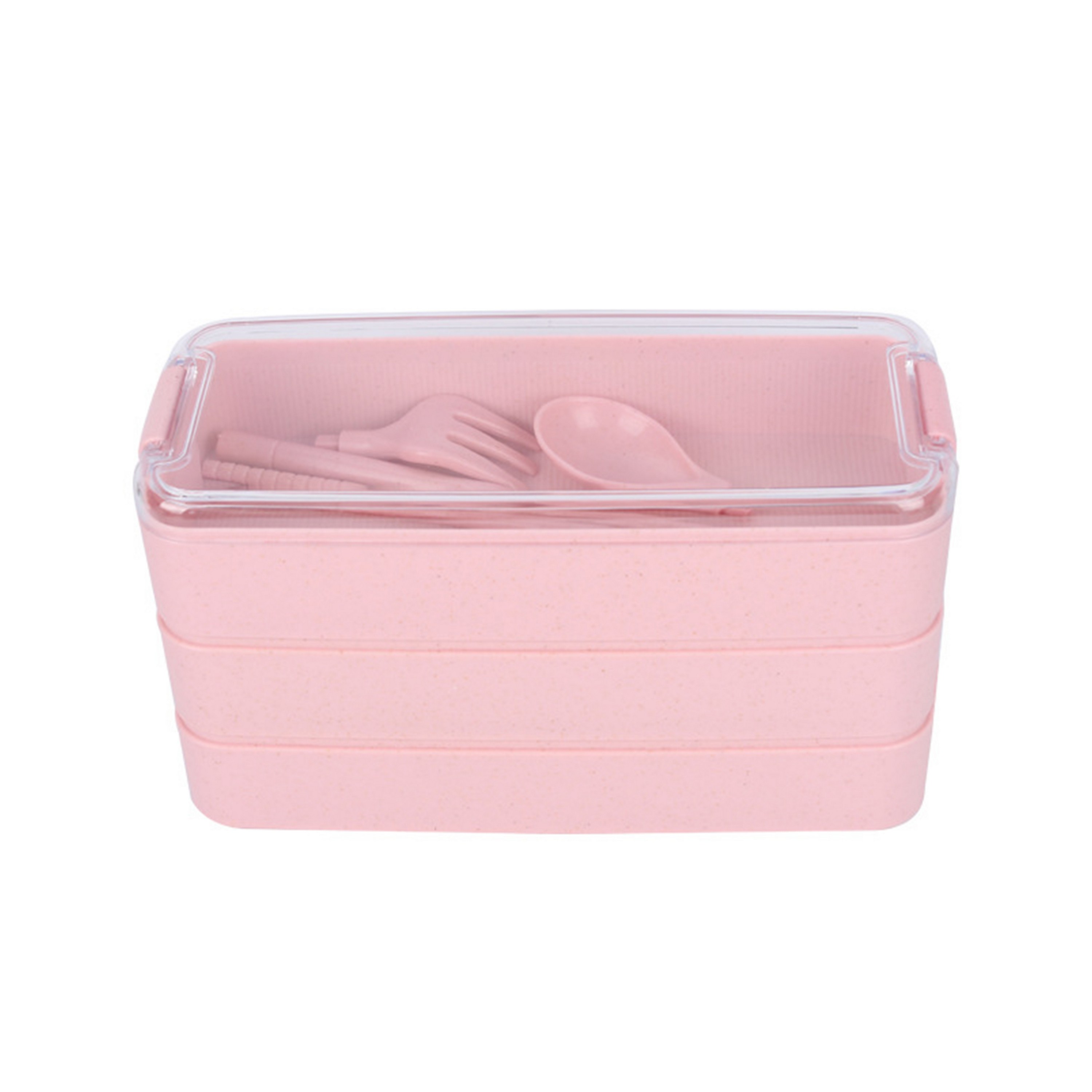 3-Layer Wheat Straw Adults Lunch Box 3