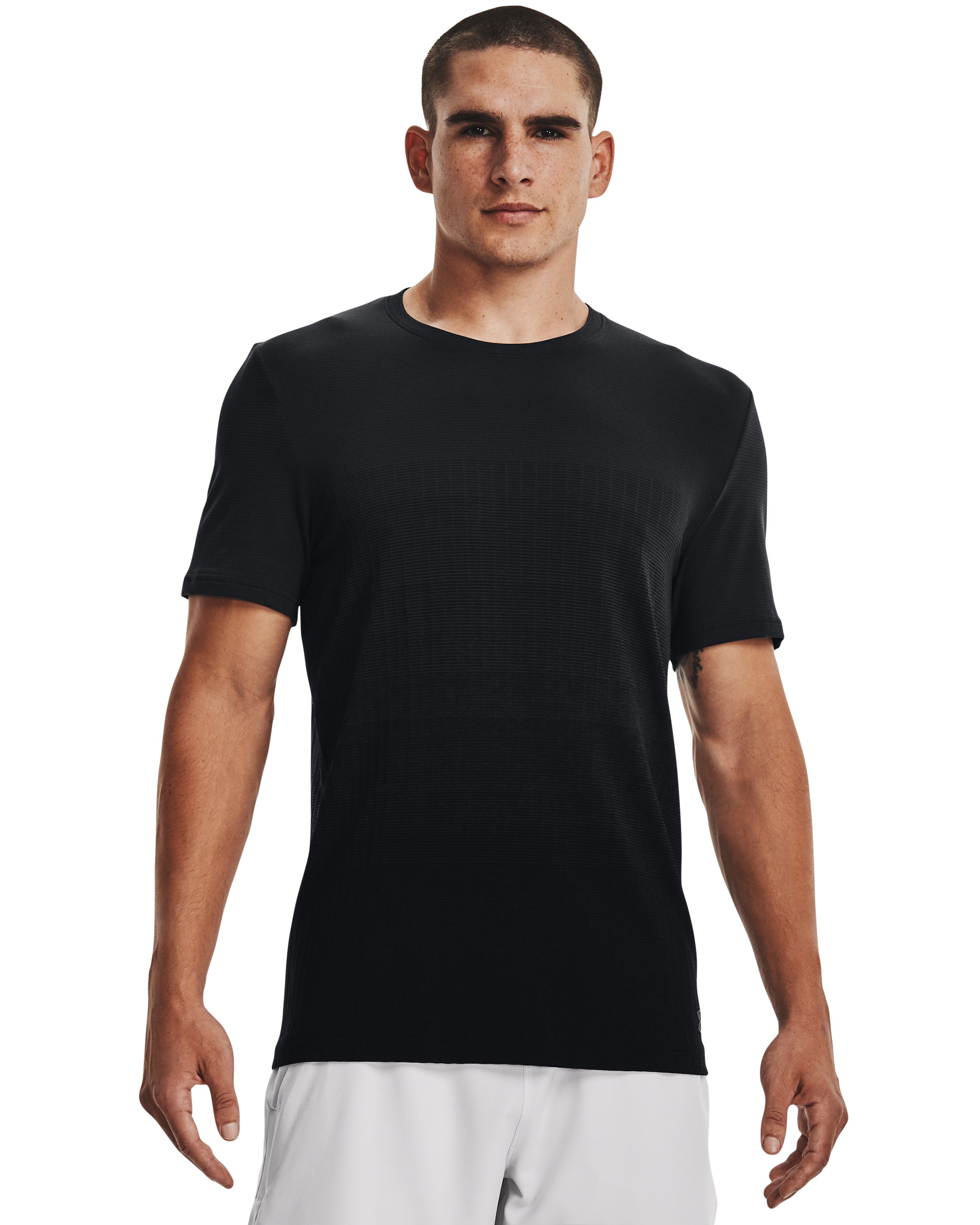 UA Seamless Lux Men's Short Sleeve, custom athletic wear with logo imprint 4