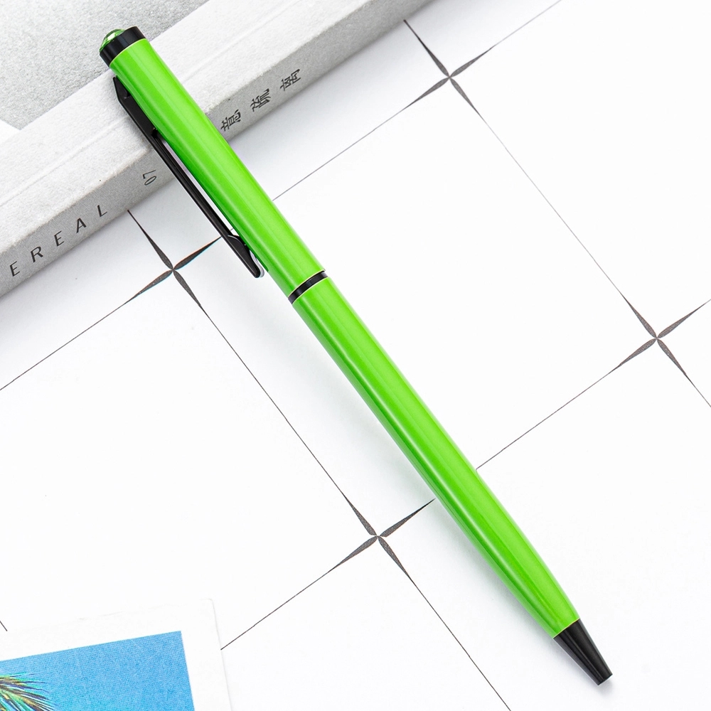 Rose Gold Trim Ballpoint Pens (Colorful) 9