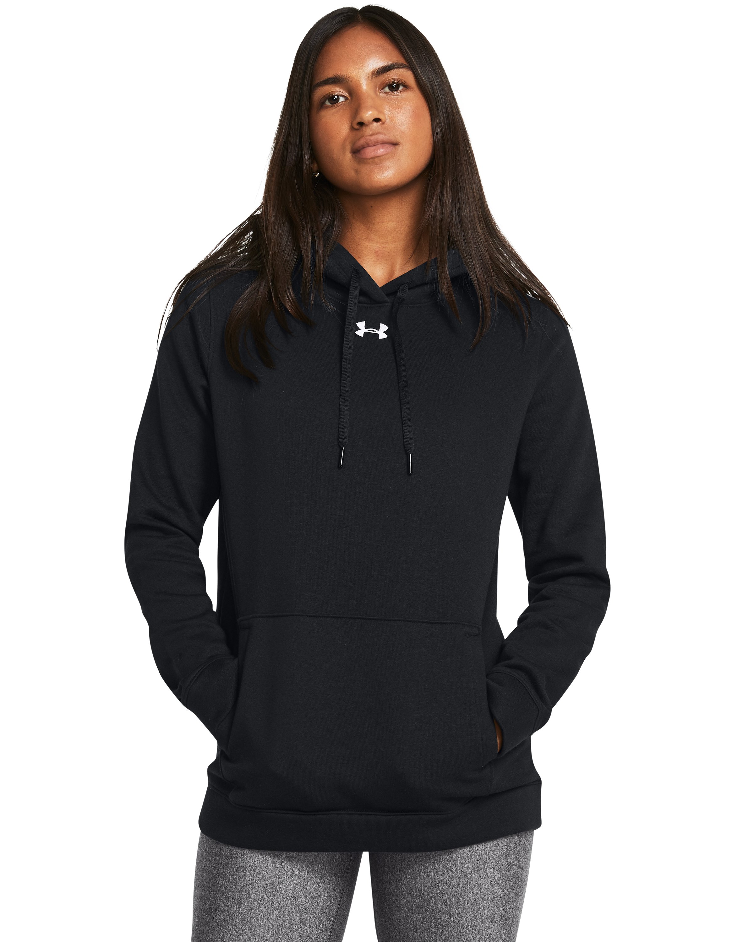 UA Hustle Fleece Women's Hoodie, custom hoodie or sweatshirt with logo imprint 16