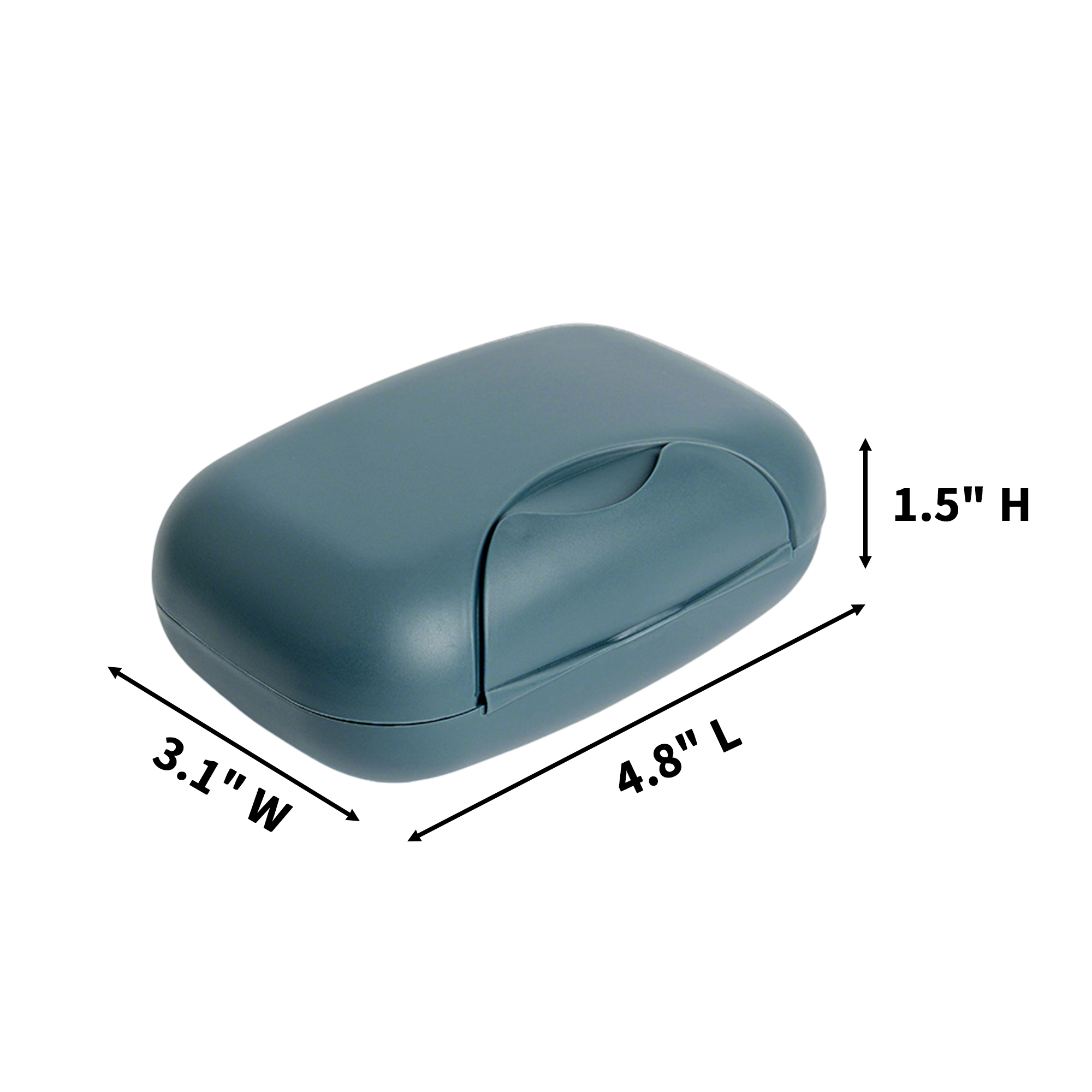 Travel Soap Case With Snap Lid Polypropylene 4.8" 2