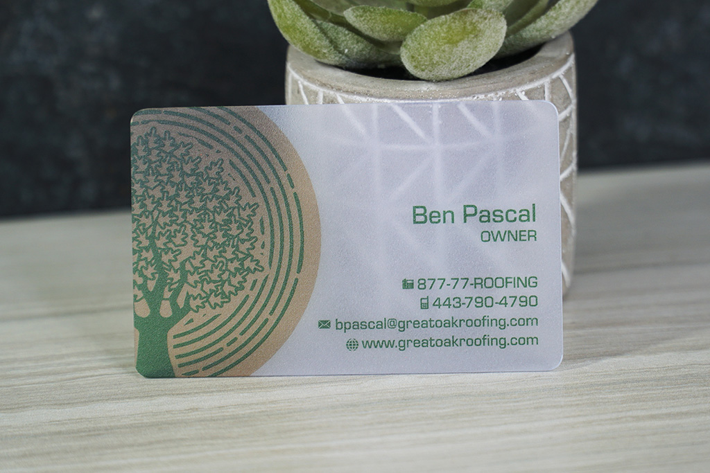 Quick Translucent Plastic Business Cards