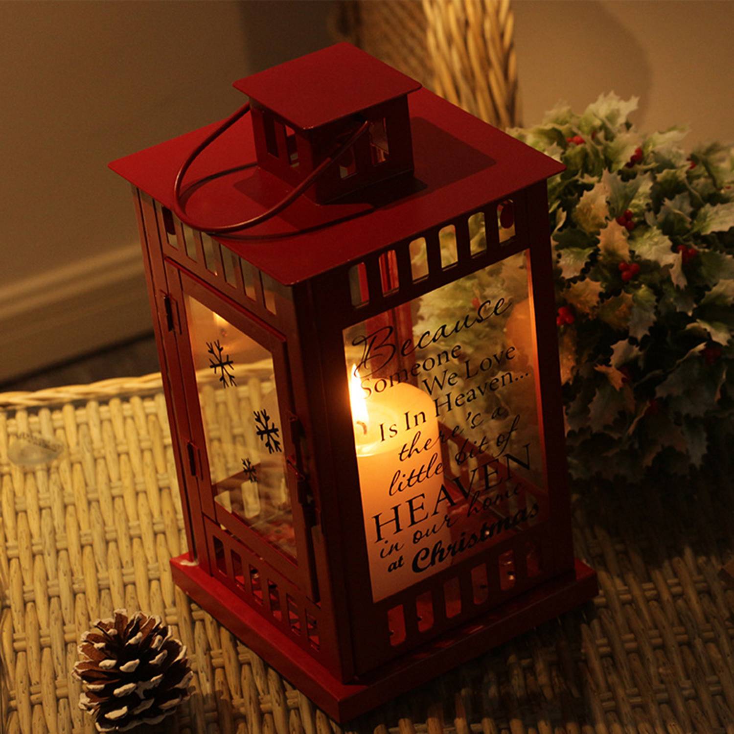 Wind Lantern Candlestick Wrought Iron Glass Candle Holder 4
