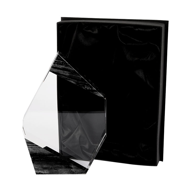Aquila Crystal Polygon with Marble Trim 8