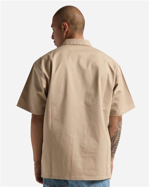 Unisex Quarter-Zip Short Sleeve Work Shirt - SHQZWS 15