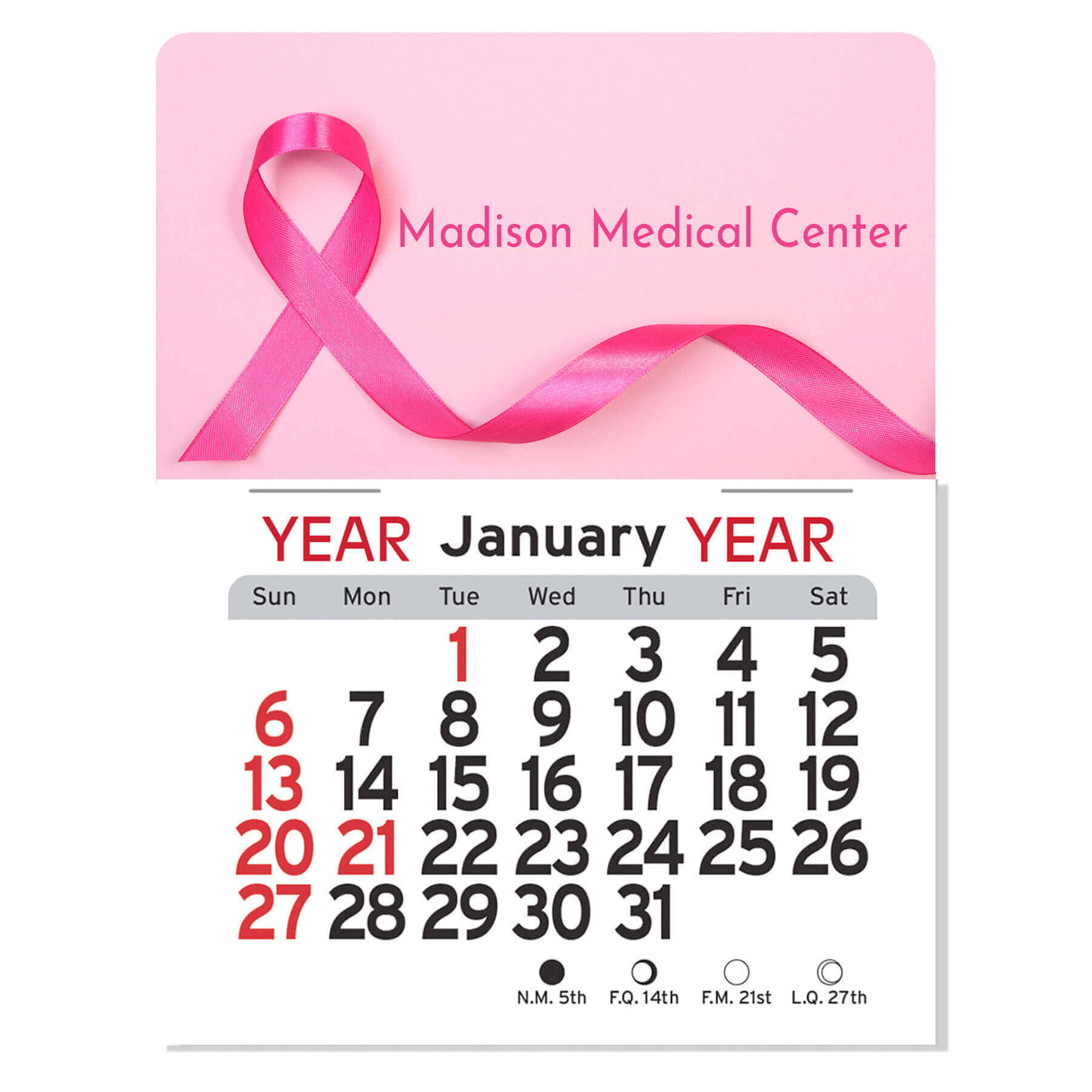 Adhesive Peel-N-Stick® Calendar - Rectangle 2