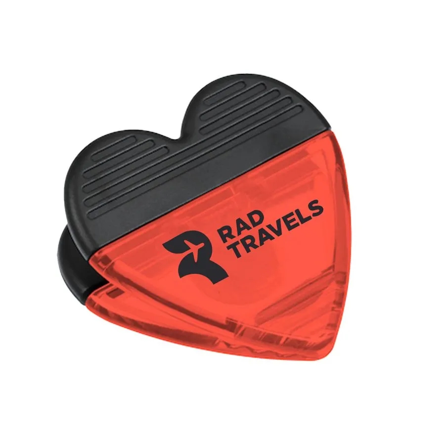 Heart Shaped Plastic Clips 2