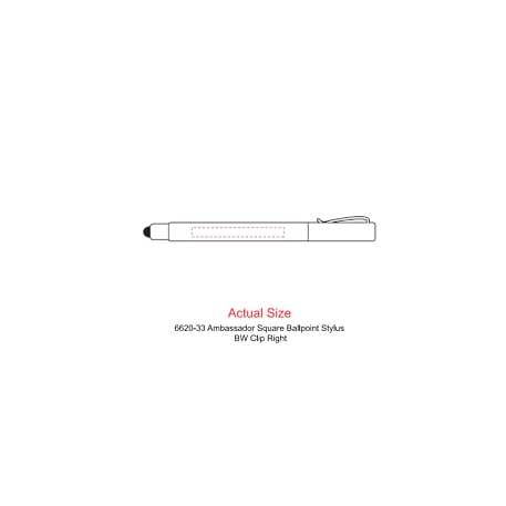 Ambassador Square Ballpoint Stylus 85