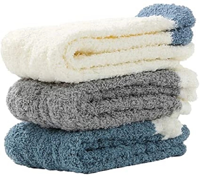 Soft Cozy Plush Chenille Sherpa Slipper Socks 3