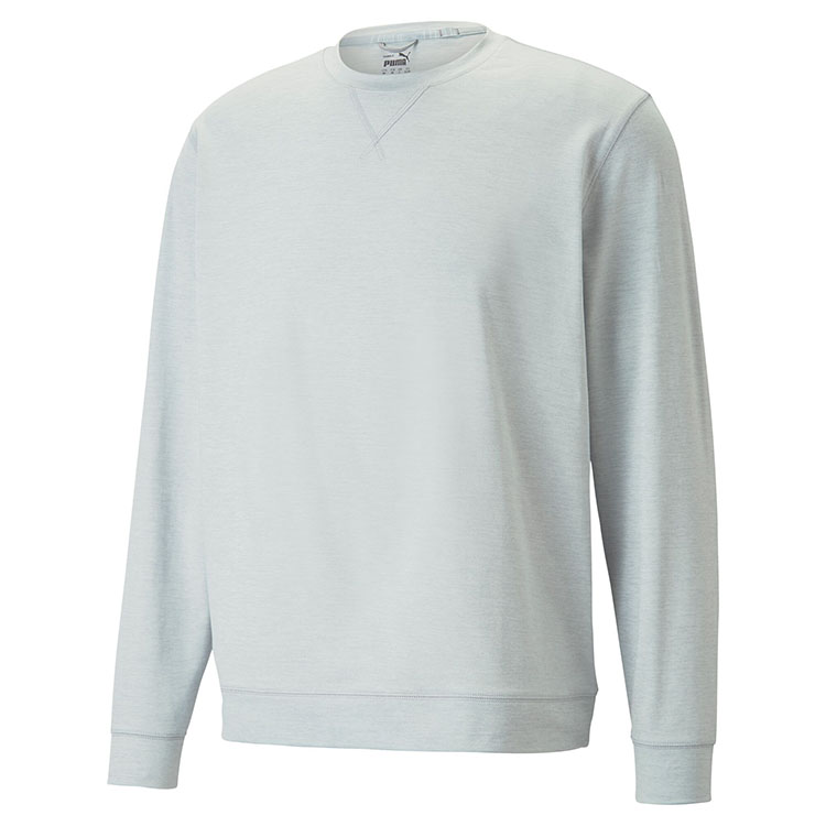 Puma Cloudspun Heather Crewneck (cat logo - back neck), custom hoodie or sweatshirt with logo imprint 4