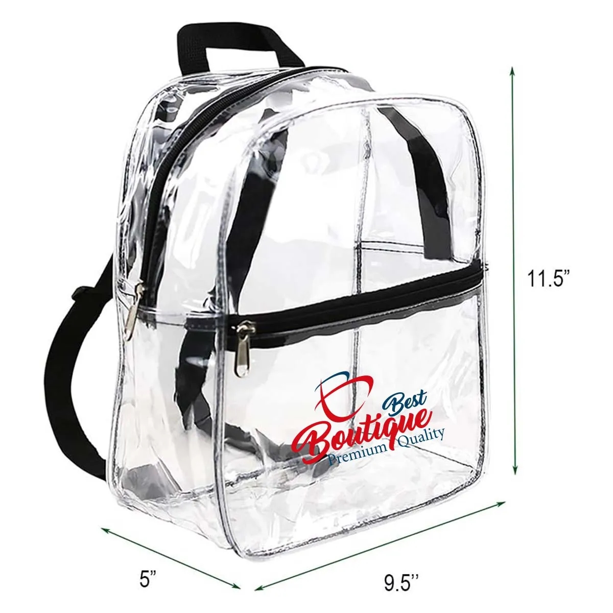 Unisex Stadium Approved Heavy Duty PVC Clear Mini Backpack 5