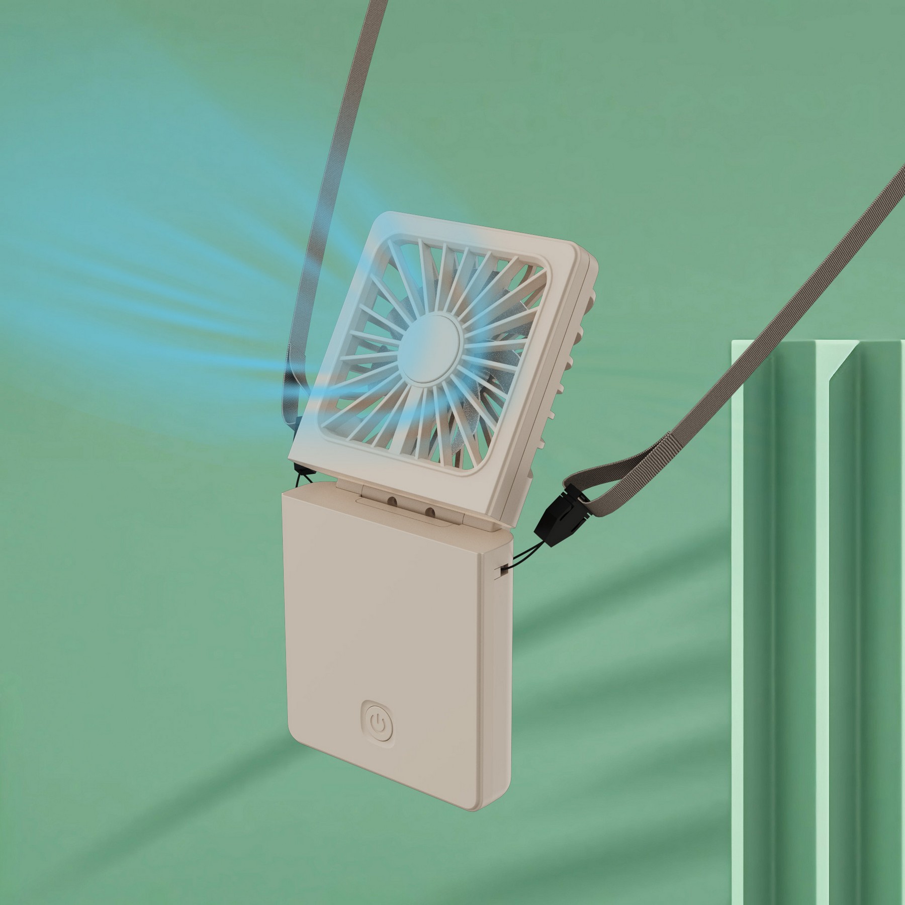 Mini Foldable Handheld Fan with Bracket 3