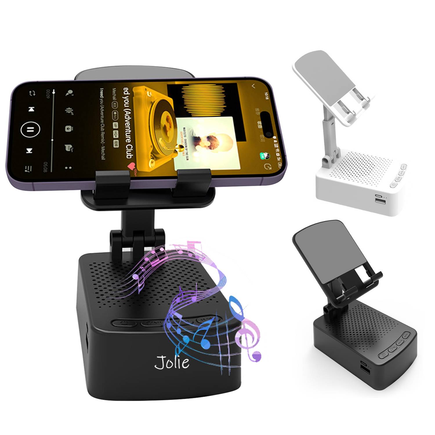 Portable Mobile Phone Holder Bluetooth Speaker