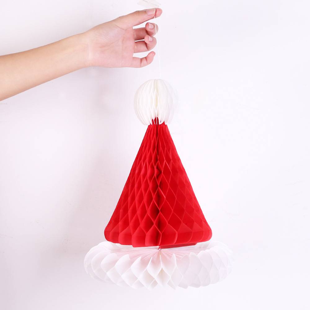 Paper Honeycomb-Shaped Christmas Pendant 5