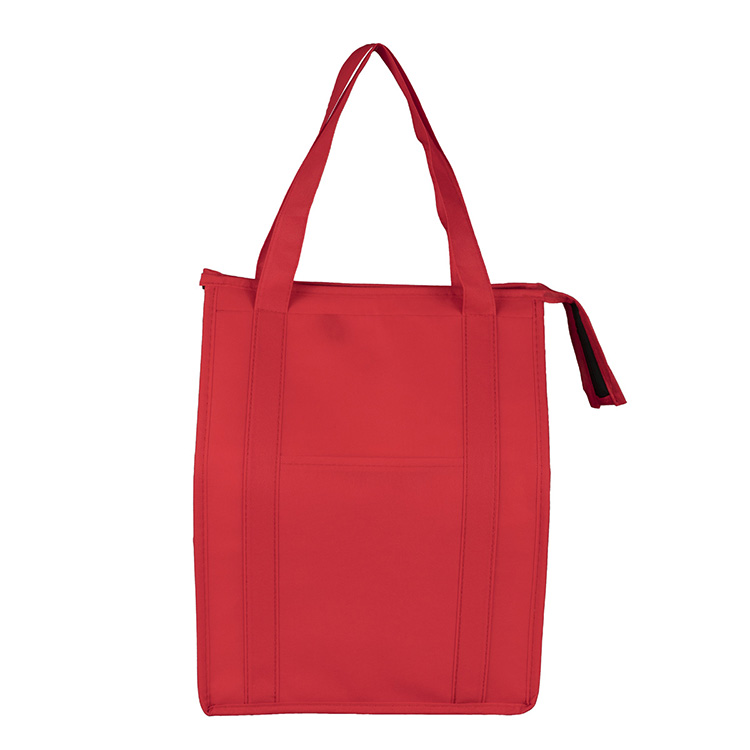 12"W x 16"H x 10"Gusset - "SUPER COOLER" Large Insulated Cooler Zipper Tote Bag 25