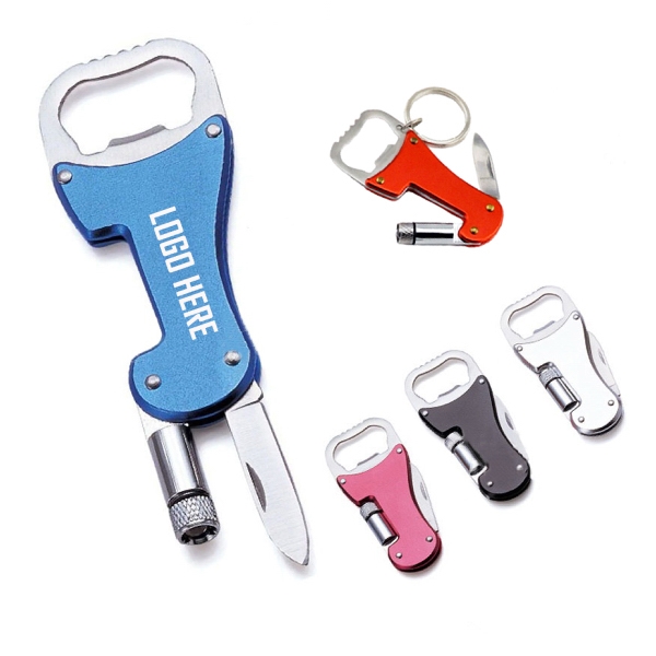 Custom Stainless Steel 3 IN 1 Bottle Opener 2