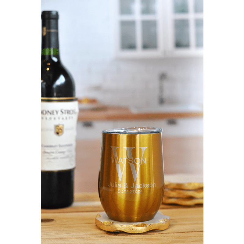 12 Oz. Custom Stainless Steel Wine Tumblers 9