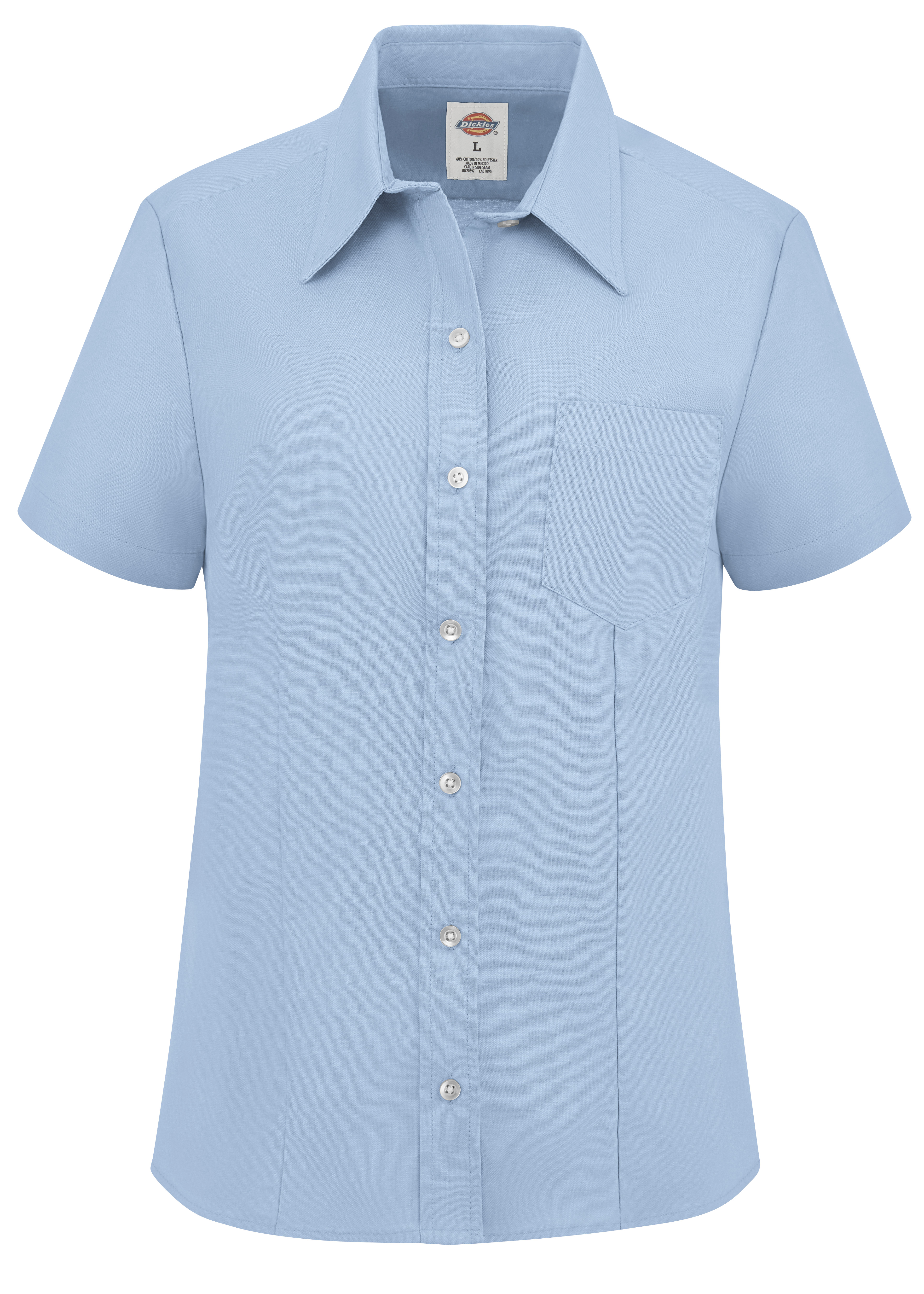 Dickies® Women's Short-Sleeve Stretch Oxford Shirt 8