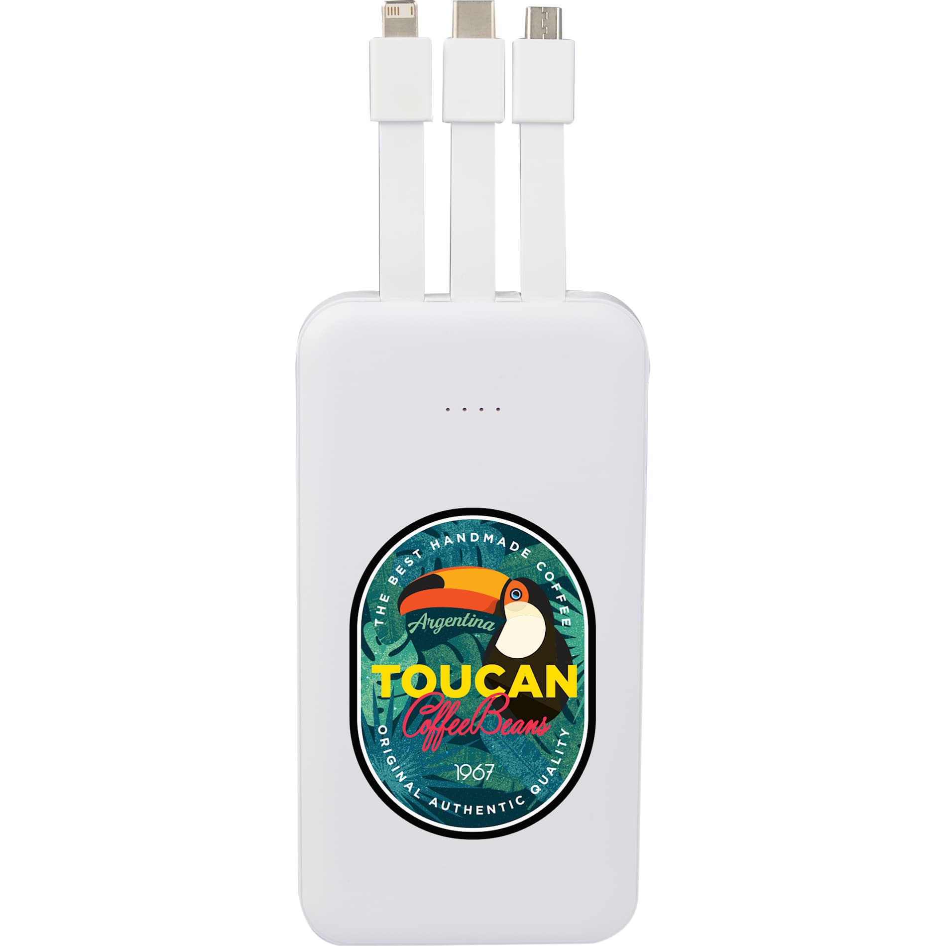 UL Listed 5,000 mAh Power Bank with Multi-Cables 14