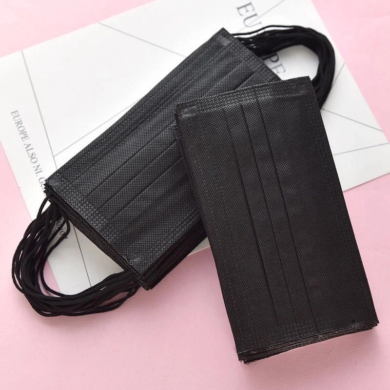 Black 3-Ply Disposables - In Stock 3