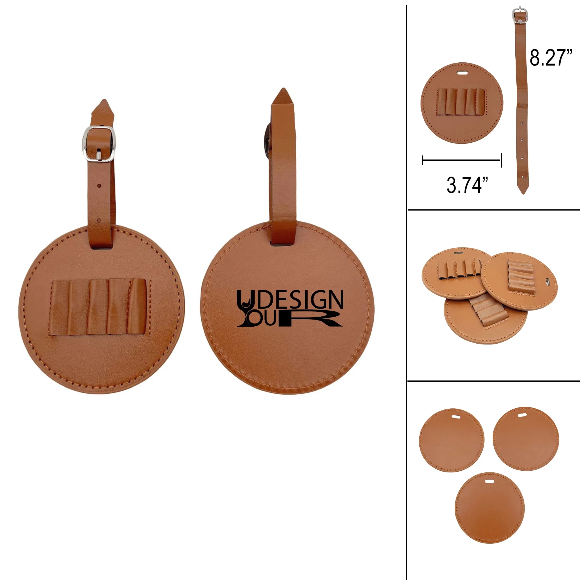 PU Leather Golf Tee Holder w/Buckle MOQ 50 1