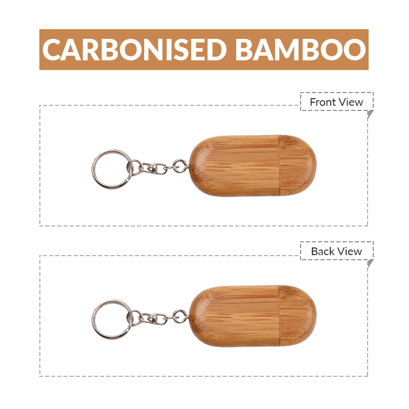 Wooden Racetrack USB Flash Drive with Keyring 18