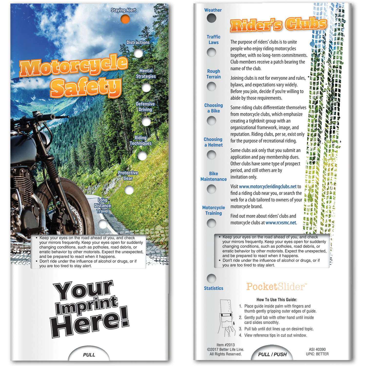 Pocket Slider - Motorcycle Safety