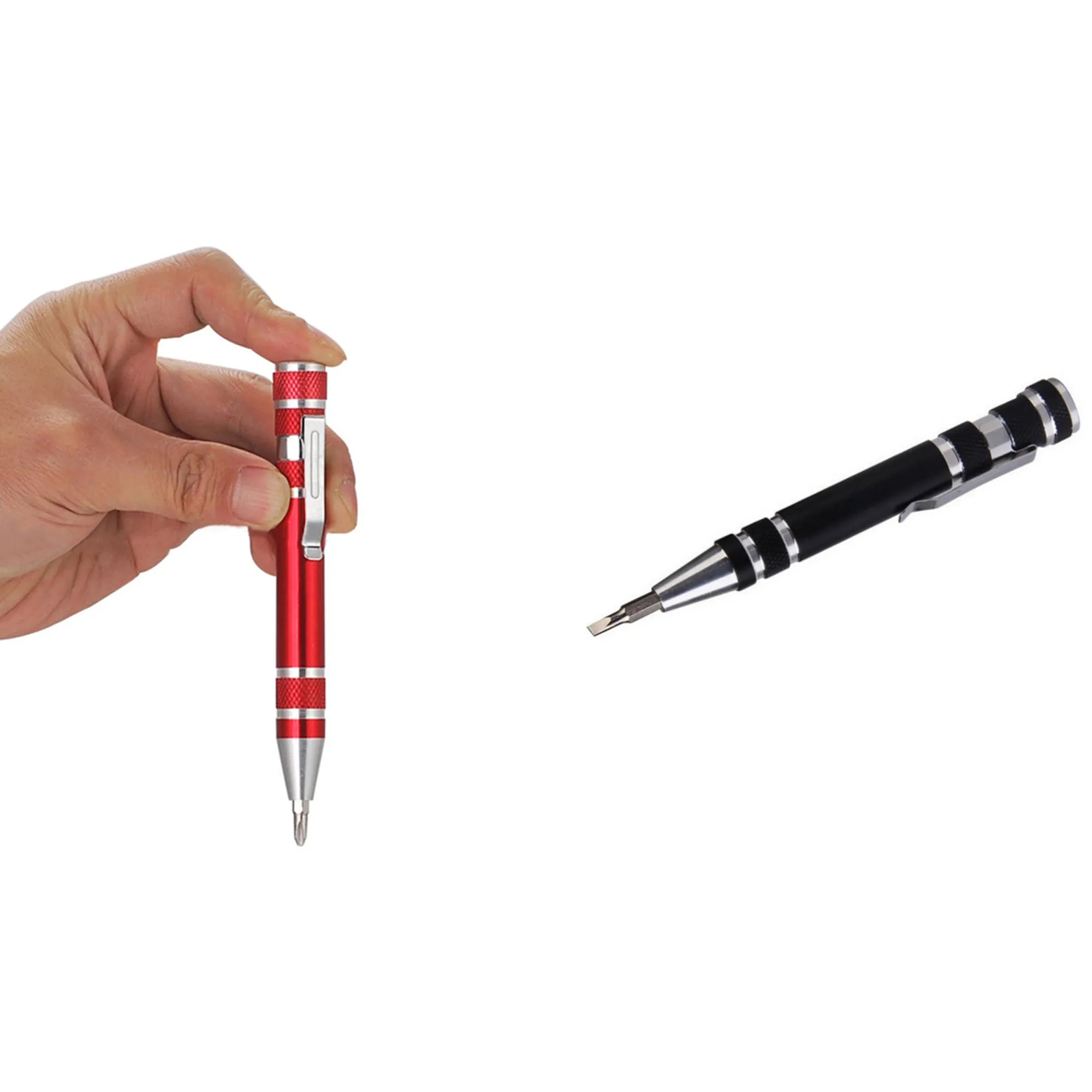 Aluminum Alloy 8 in 1 Pocket Mini Screwdriver Pen 4