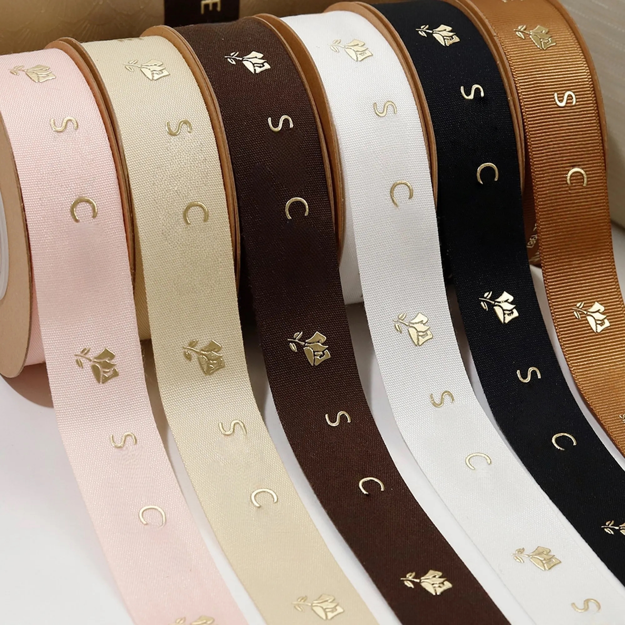 5/8 Inch Polyester Gift Box Ribbon 10