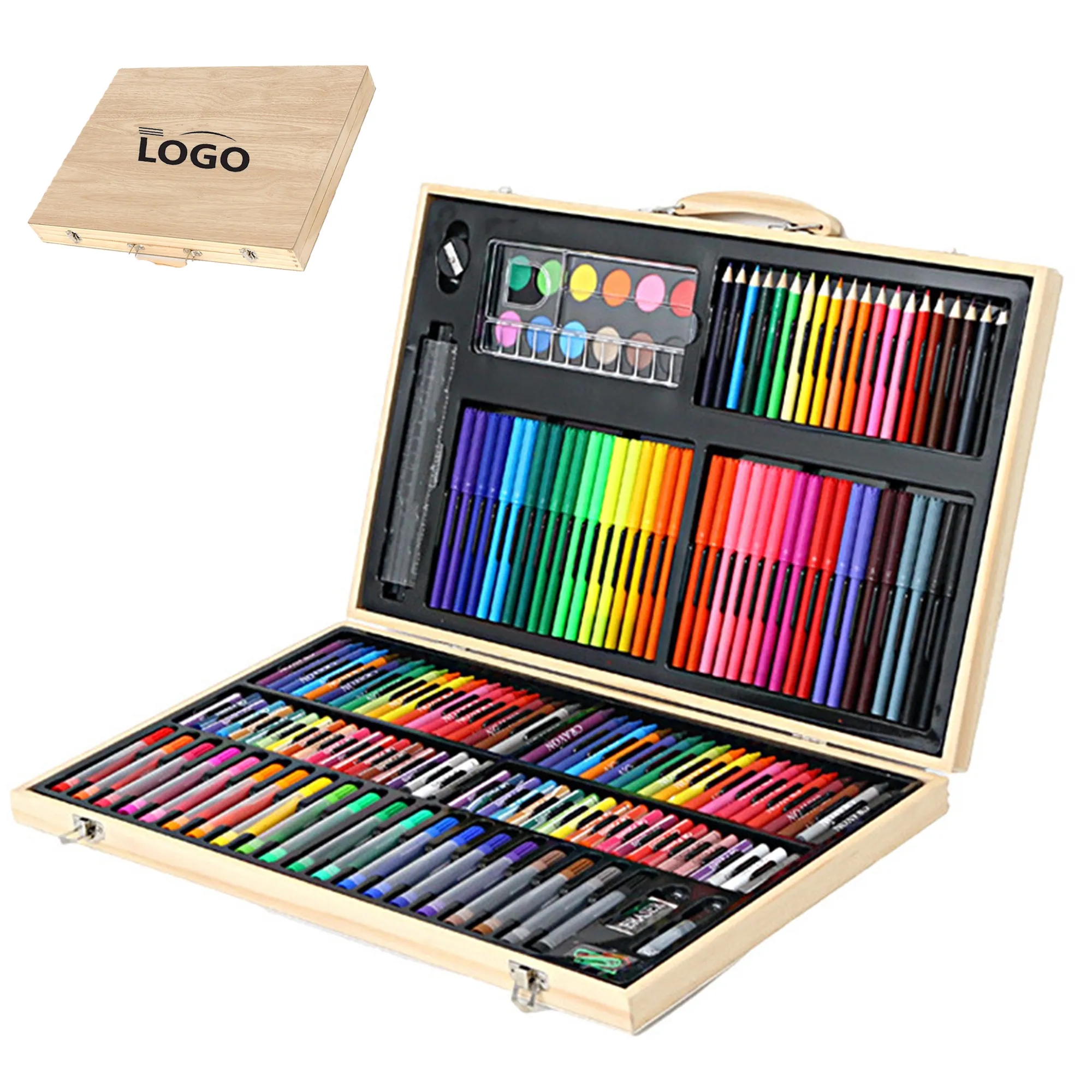 MOQ20 180 Deluxe Drawing Pen Set For Children 2