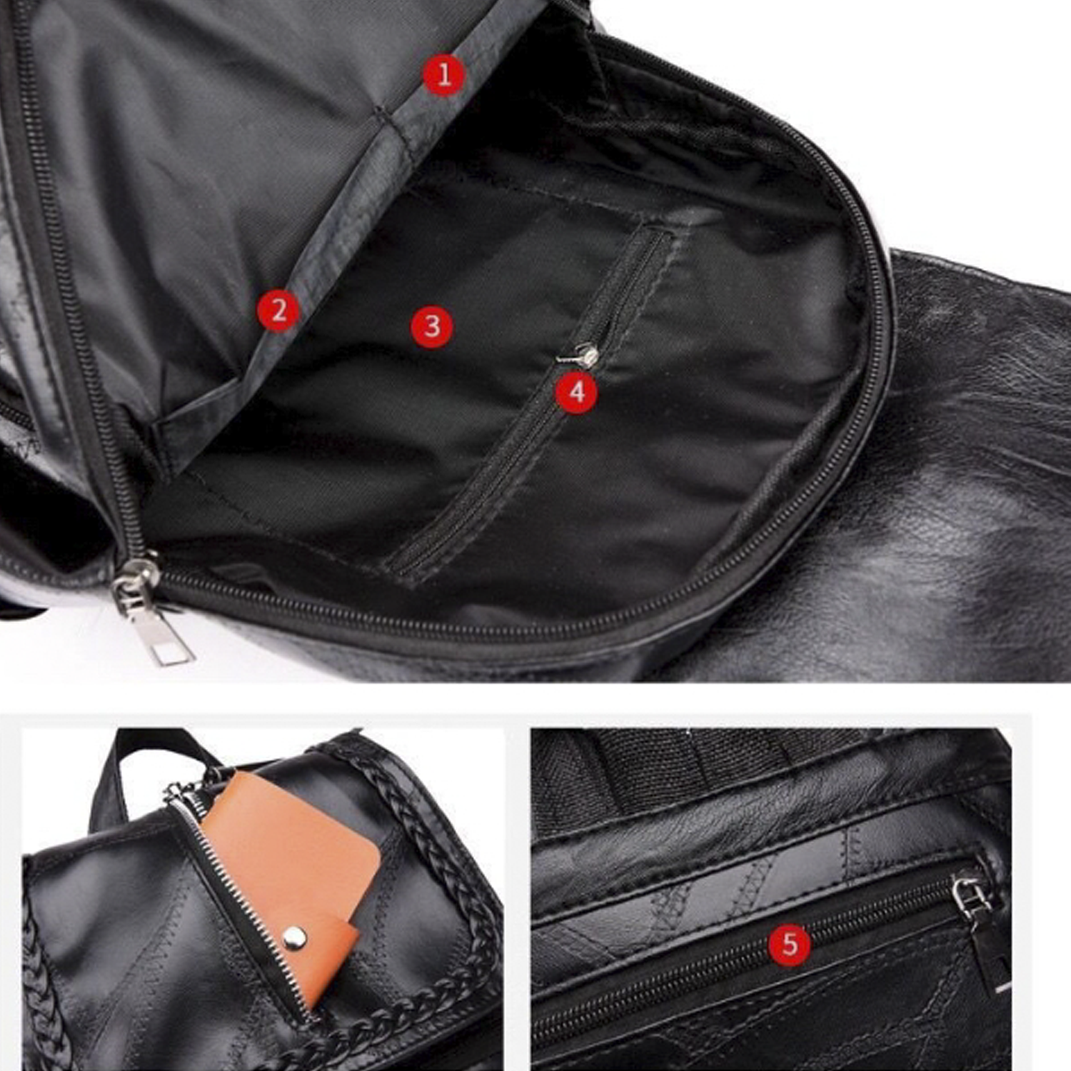 Stylish Women PU Backpack 6