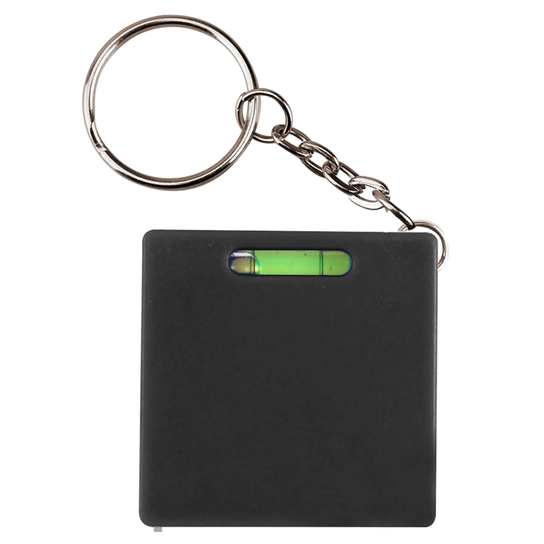 Square Tape Measure Keychain w/ Level 3