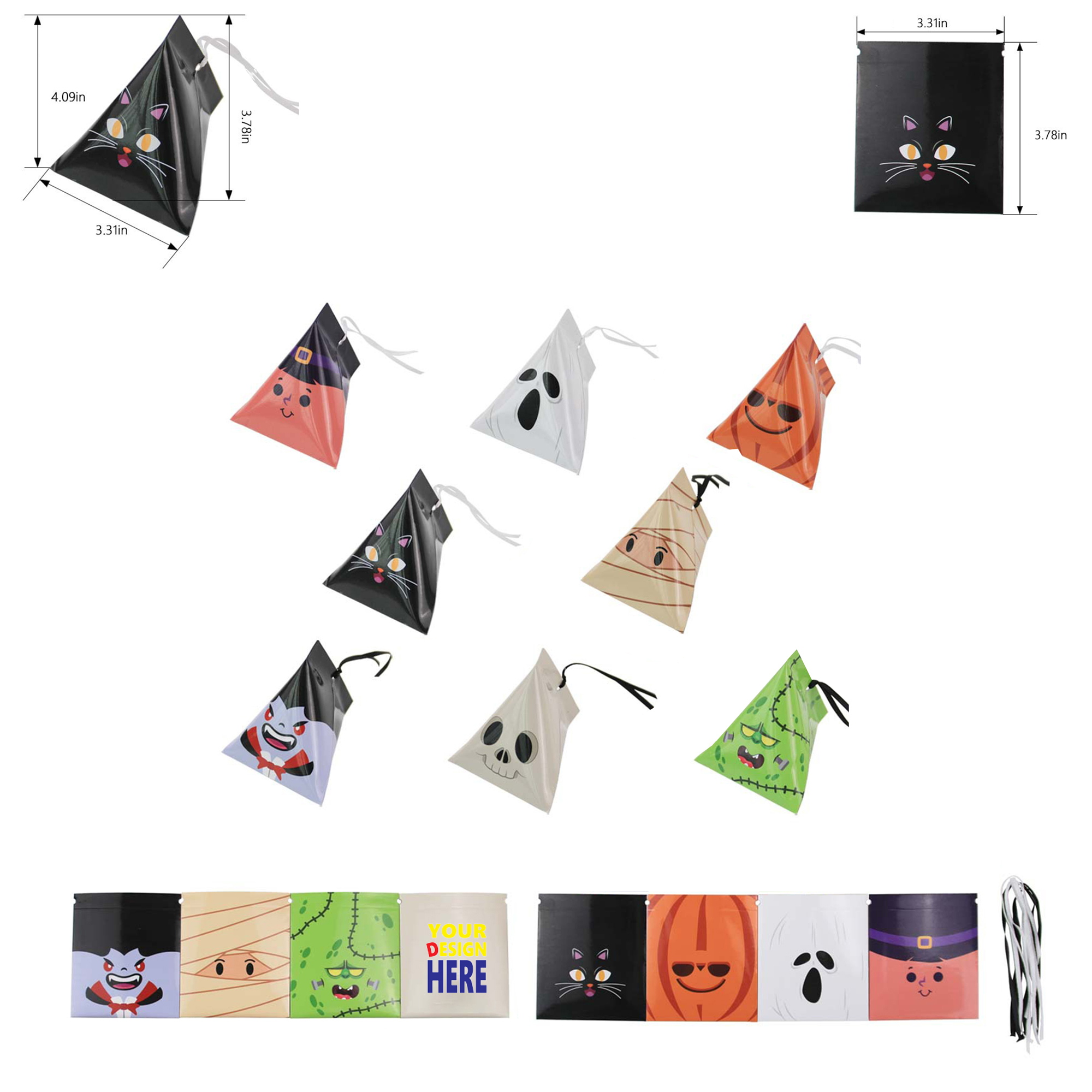 Custom Halloween Full Color Candy Packing Box 2
