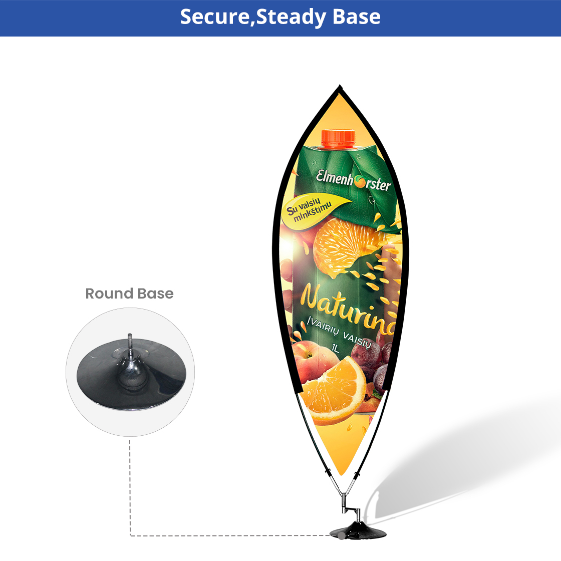 Leaf Banner Flag - Graphic & Hardware Combo (Single Sided) 5