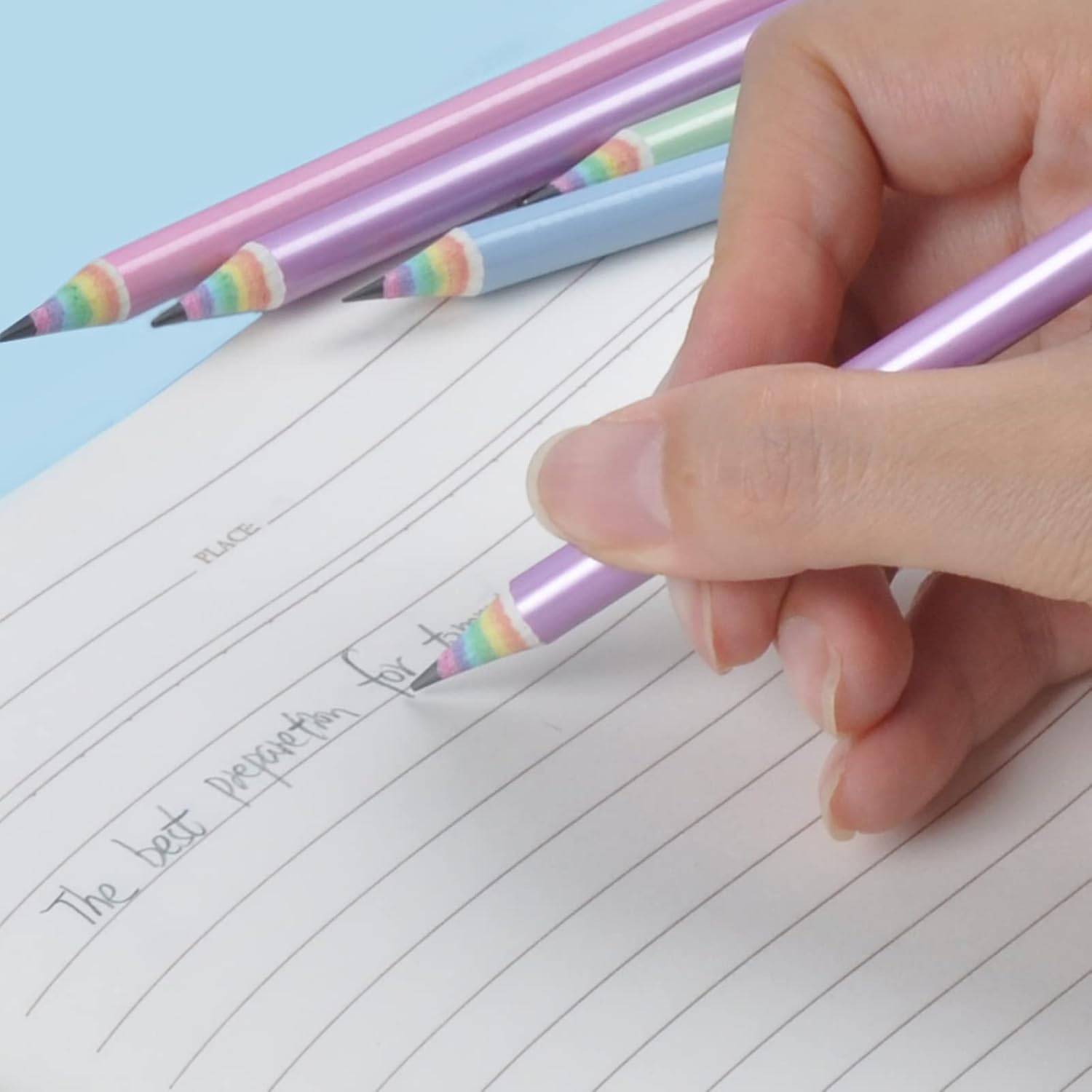 12PCS Eco-friendly Rainbow Pencils 5