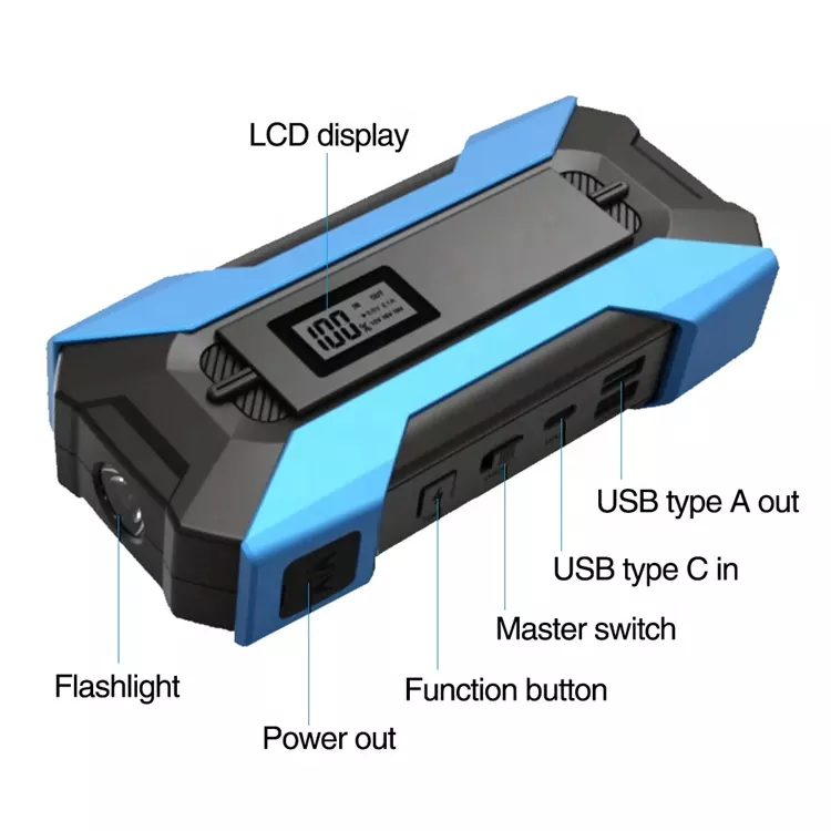 High Quality Car Battery Starting Power Supply 12V 12000mAh 7