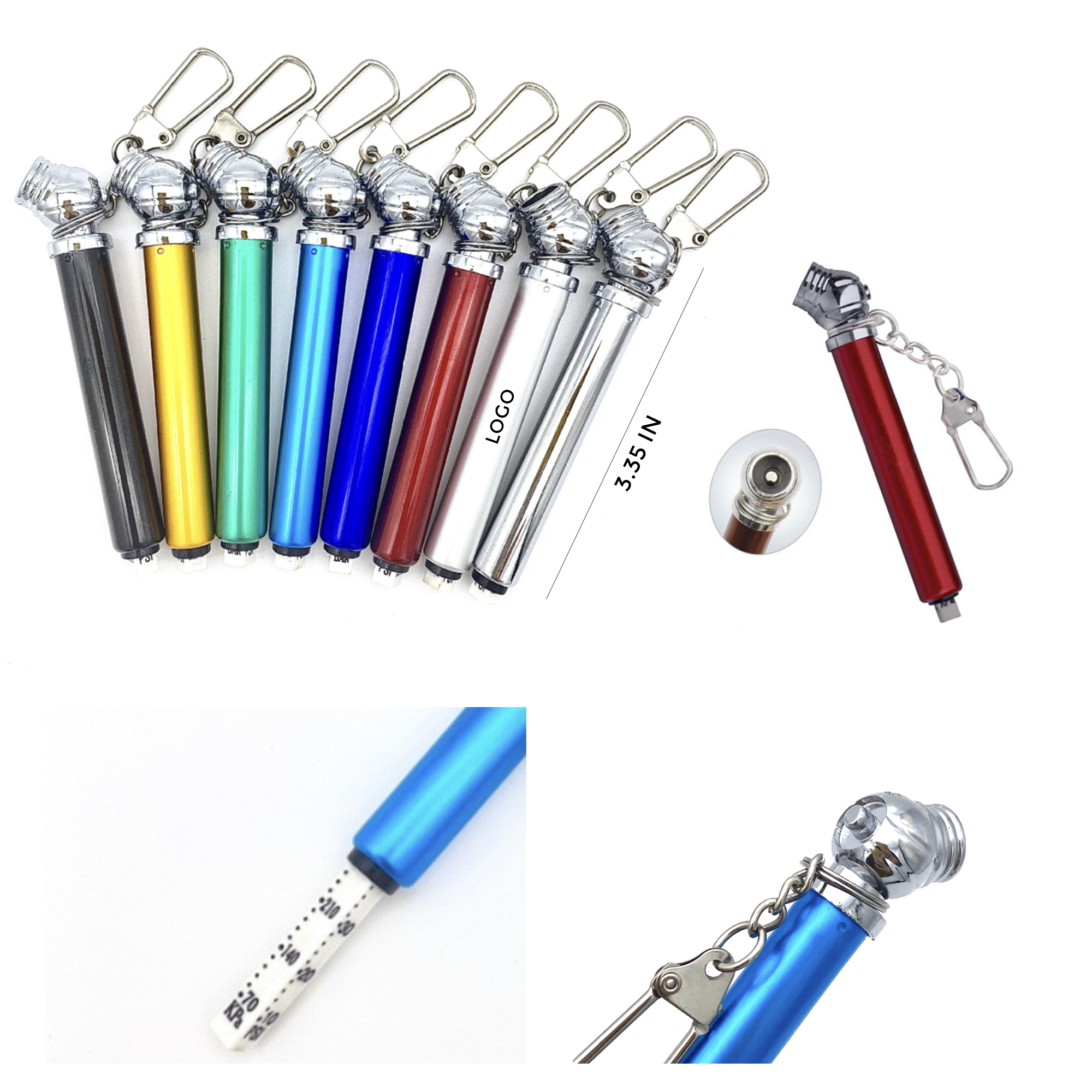 MOQ 10 PCS Versatile Portable Mini Tire Gauge 2