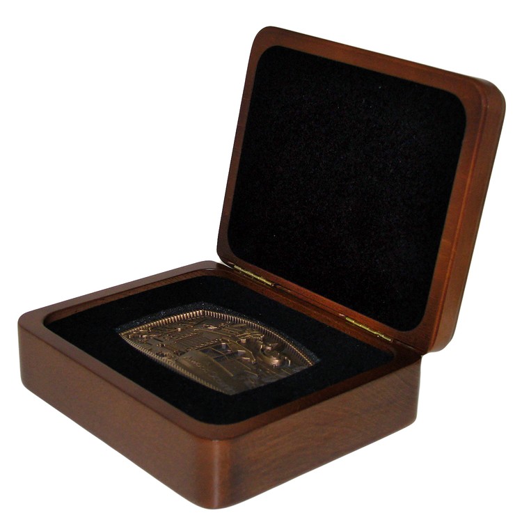 Wood Presentation Box, 6" x 5" x 2" 2