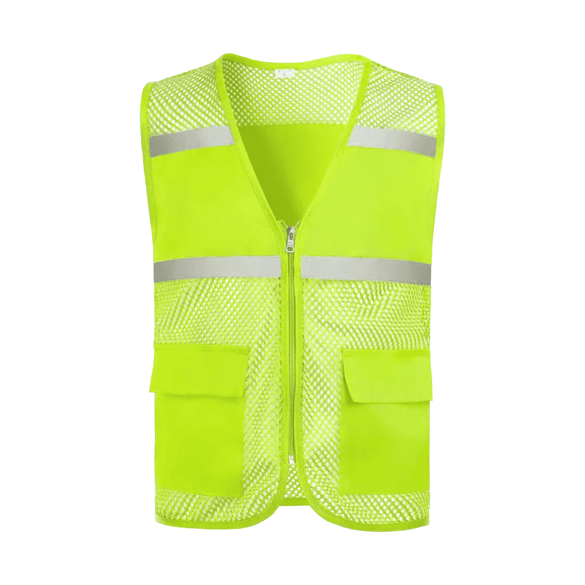 Pockets and Zipper Reflective Safety Vest 3